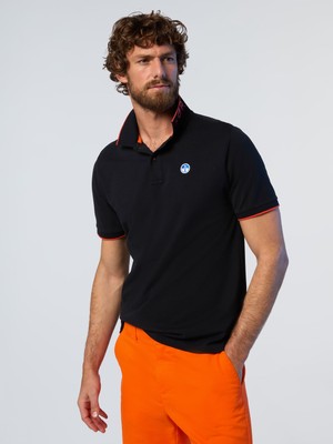 North Sails Regular Fit %100 Organik Pamuk Baskılı Erkek Polo Yaka Tişört