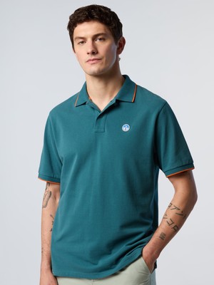 North Sails Regular Fit %100 Organik Pamuk Baskılı Erkek Polo Yaka Tişört