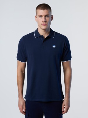 North Sails Regular Fit %100 Organik Pamuk Baskılı Erkek Polo Yaka Tişört