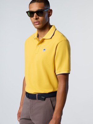 North Sails Regular Fit %100 Organik Pamuk Baskılı Erkek Polo Yaka Tişört