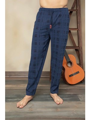Kly Erkek Bordo Pamuklu Büyük Beden Pijama Altı 152B