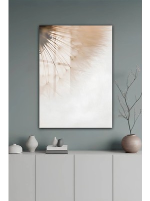 KutuTR Minimalist Karahindiba Figürlü Temperli Cam Tablo 2d Uv Baskı - YCT436