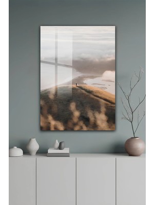 KutuTR Premium Huzur Veren Doğa Desenli Temperli Cam Tablo 2d Uv Baskı - YCT417