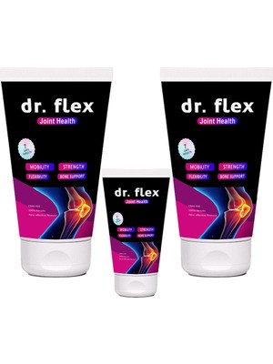 Dr.flex Tüp Vücut Masaj Kremi 3 Adet OMEGA3LÜ Kolajenli Bamya Tohumu Ardıç ve Kuyruk Yağlı