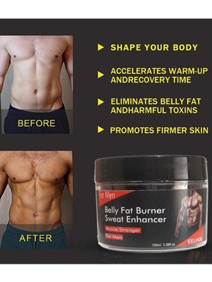 Belly Fat Burner Erkekler Için Bölgesel Şekillendirici Krem 100 ml x 2 Adet