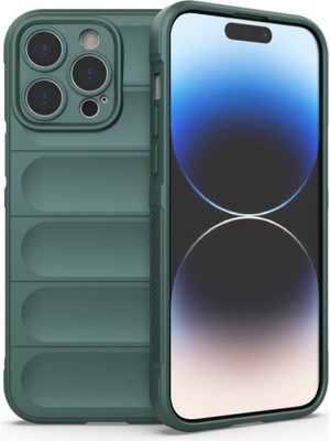 iPhone 16 Pro Kılıf Optimum Silikon - Koyu Yeşil