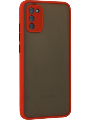 Galaxy A02S Kılıf Montreal Silikon Kapak - Kırmızı