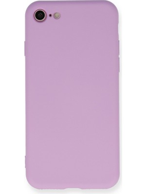 iPhone 7 Kılıf Nano Içi Kadife Silikon - Lila