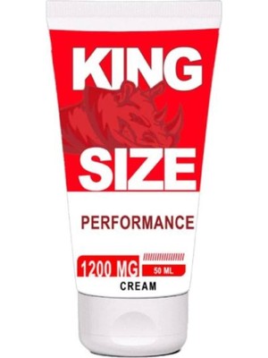 King Size 1200MG Erkeklere Özel Yoğun Sertlestiricli Bakım Masaj Kremi 50 ml x 1 Adet