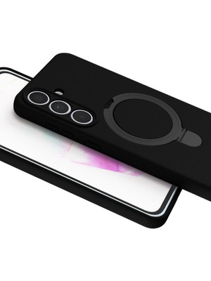 Galaxy S24 Fe Regal Magsafe Standlı Kapak - Siyah