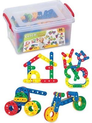 Hobibahçem Mey Ithalat® Click Clack Puzzle Küçük Boy 96 Parça