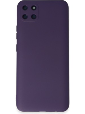 Realme C11 Kılıf Nano Içi Kadife Silikon - Mor