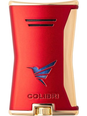 Colibri Slim Kırmızı/gold Tek Alevli Puro Çakmağı