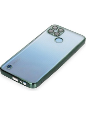 Realme C25Y Kılıf Razer Lensli Silikon - Yeşil