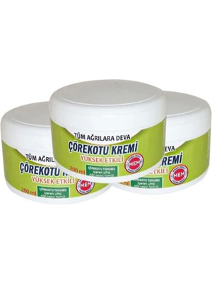 Corex Çörek Otu Kremi Green Box 200 ml x 3 Adet