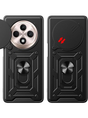 Redmi 14C Kılıf Pars Lens Yüzüklü Silikon - Yeşil
