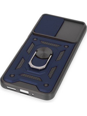 Redmi Note 12 5g Kılıf Pars Lens Yüzüklü Silikon - Lacivert