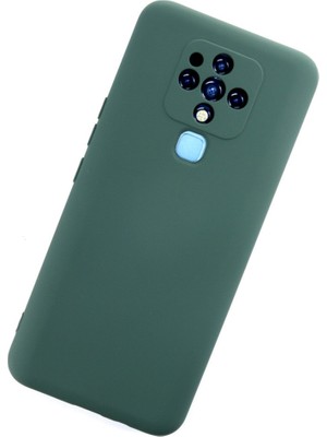 Camon 16 Kılıf Nano Içi Kadife Silikon - Koyu Yeşil