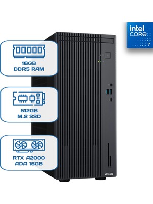 Asus Expertcenter P500MV-C724016512B0D Core 7 240H 16 GB Ddr5 512 GB M.2 SSD Rtx A2000 Ada 16GB W11P Desktop
