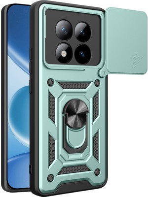 Redmi Note 15 Pro 4g Pars Lens Yüzüklü Silikon - Yeşil