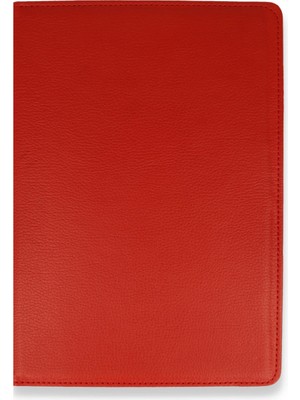 Mediapad T5 10 Kılıf 360 Tablet Deri Kılıf - Kırmızı