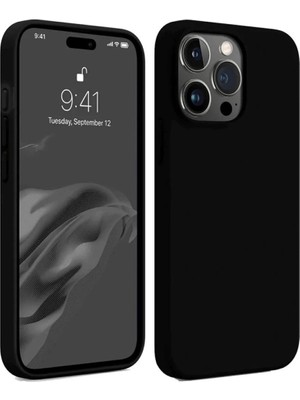 iPhone 15 Pro Max Kılıf First Silikon - Siyah
