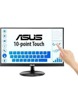 21.5 Asus VT229H IPS 5ms 60MHZ 1xvga 1xhdmı Fhd 1920X1080 Hoparlör Çerçevesiz Düşük Mavi Işık Dokunmatik Ekran Vesa