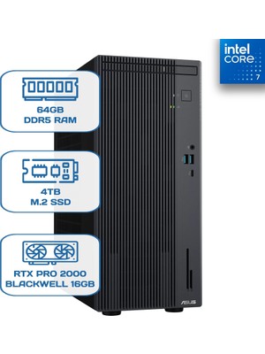 Asus Expertcenter P500MV-C724016512B0D Core 7 240H 64 GB Ddr5 4 Tb M.2 SSD Rtx Pro 2000 Blackwell 16GB W11P Desktop