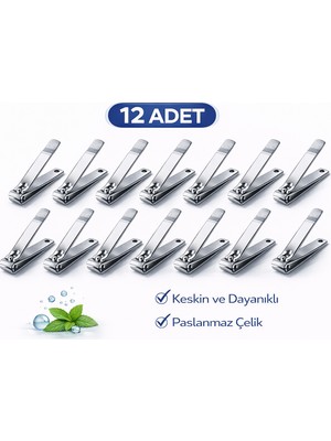 Bezos Ima Büyük Boy Tırnak Makası Profesyonel Nail Clipper 12 Adet