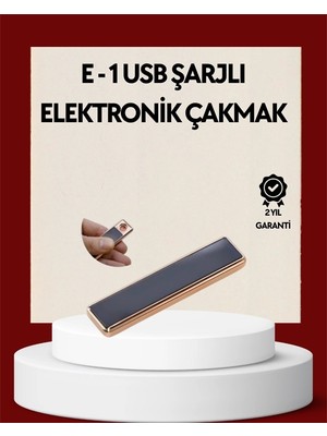 Epilons Plazma Ark Teknolojili Elektrikli Çakmak – Dokunmatik, LED Göstergeli, Şarj Edilebilir