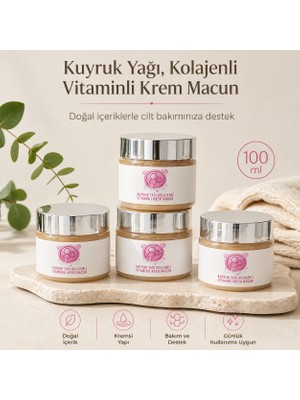 Bezos Kuyruk Yağı ve Kolajen Içerikli Bitkisel Krem Macun 100 ml – Vitamin Destekli Cilt Bakım Kremi