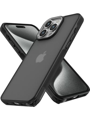 AKM Newface Apple iPhone 14 Pro Kılıf Elegant Kapak - Siyah