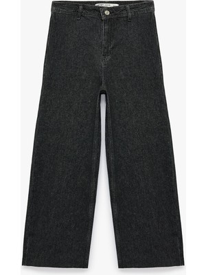 Koton Kadın Jean Pantolon 7WAL40056MD Siyah
