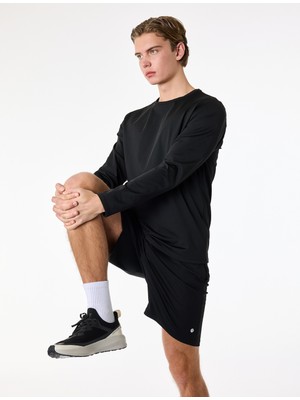 Koton Regular Fit Bisiklet Yaka Uzun Kollu Basic Spor Tişört