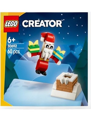 Larskas LEGO Creator Noel Baba ile Baca Eğlencesi 30692 – 6 Yaş ve Üzeri Erkek ve Kız Çocuklar Için Hayal Gücünü Geliştiren Oyuncak Yapım Seti, Yeni Yıl Temalı Doğum Günü Hediye Fikri (60 Parça)