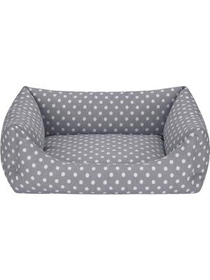 Larskas Uniform Gri Puantiyeli Kedi ve Köpek Yatağı S 50X60CM          [enerji Sınıfı A]