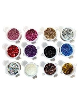Larskas Epoksi Reçine Sim & Glitter Seti, Mum Simi, Beton Hobi Kendin Yap (12Lİ Set)