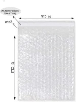 Larskas Baloncuklu Torba Bantlı - 20 x 25 cm (10 Adet)