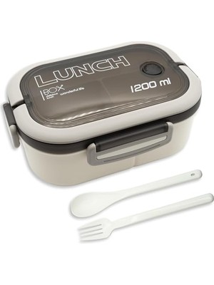 Larskas Busstier 1200 ml 2 Katlı 6 Bölmeli Bpa'sız Pp Plastik Sefer Tası ve Beslenme Çantası - Hava Kilitli Bento Lunch Box, Çatal ve Kaşık Dahil (Pembe)