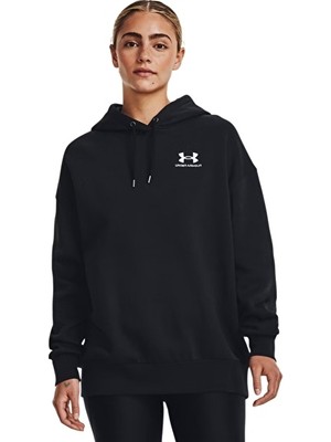 Under Armour Icon Fleece Kadın Oversize Sweatshirt Siyah