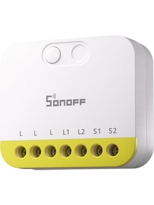 Larskas Mını Duo-L Zigbee Akıllı Anahtar – Nötr Tel Yok, Zigbee 3.0, Çift Kanal, Kompakt Tasarım, Alexa ile Çalışır, Google Home