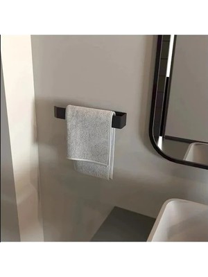 Larskas Siyah Paslanmaz Çelik Havluluk, Şık Banyo Aksesuarı