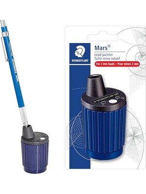 Larskas Staedtler 502 Bk A6 Mars Döner Mekanizmalı Uç Açma Aparatı ve Kutusu, 2 mm Uçlar Için, 502BKA6