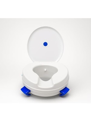 Larskas Wc Yükseltici, Klozet Kapağı Hasta ve Ameliyat Sonrası Kullanım, Banyo Güvenlik Oturağı, Kaymaz Klipsli, 10.5 cm Yükseklik, 150 kg Taşıma Kapasiteli
