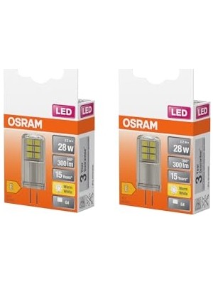Larskas Osram 4058075431997 LED Star Ampul Pin cl 30 2.5W, 2700 Kelvin, Sarı Işık G4 Duy, Sarı          [enerji Sınıfı F]