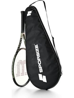 Larskas Sporsize Tennis Racket Cover Tenis Raketi Kılıfı Çantası (Siyah)