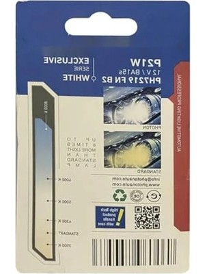Larskas 12 Volt P21W Beyaz Tek Duy LED Ampul Seti - 2 Adet