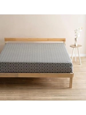 Larskas %100 Pamuklu Çift Kişilik 240 x 260 Antrasit Çarşaf