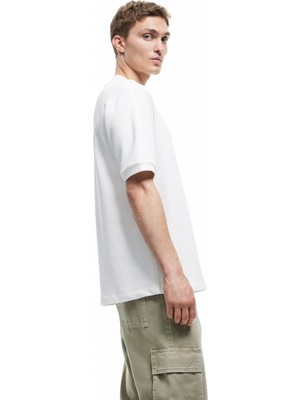 Koton Pamuklu Bisiklet Yaka Kısa Kollu Oversize Basic Tişört