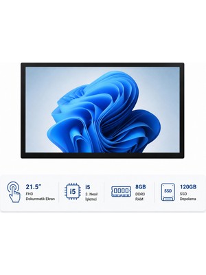 Grandstarr WP215M 21.5'' Fhd I5-3.nesil/8gb RAM/120GB SSD Dokunmatik Panel Pc